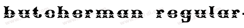 butcherman regular字体转换